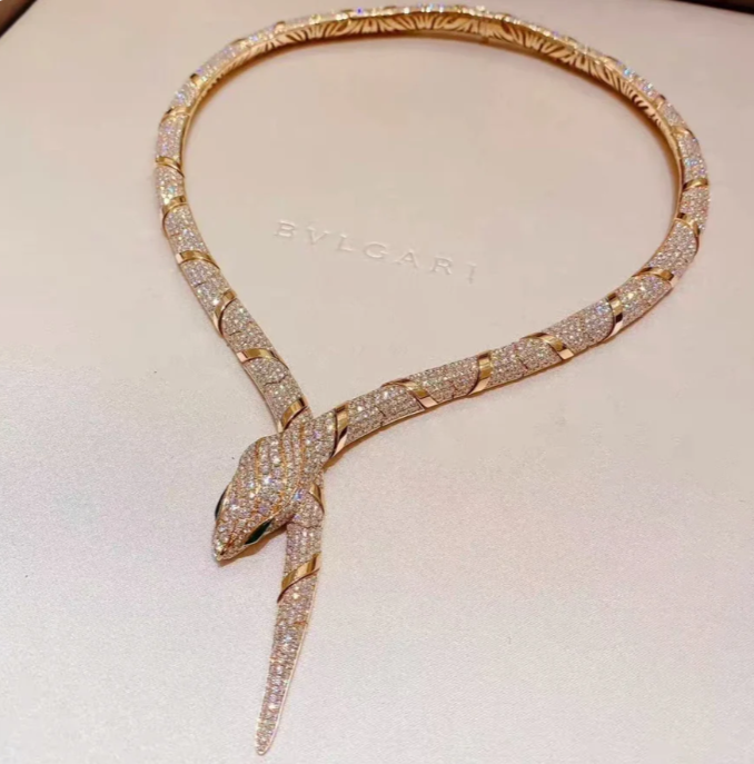 [LUXORA]HAUTE COUTURE GOLD SERPENTI NECKLACE