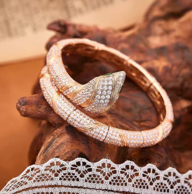 [LUXORA]HAUTE COUTURE GOLD SERPENTI BRACELET