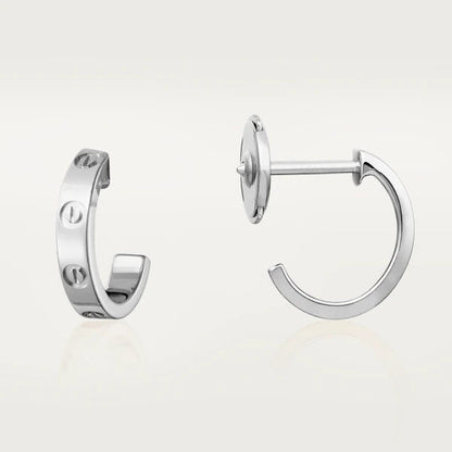 [LUXORA]LOVE EARRINGS 2.65MM SILVER