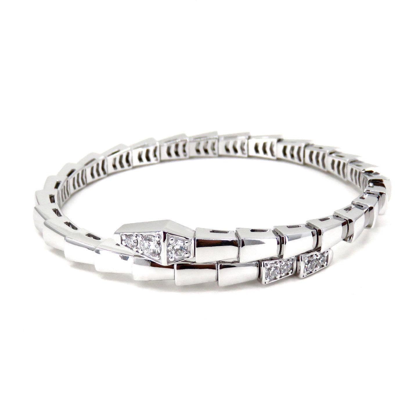 [LUXORA]SERPENTI BRACELET DIAMONDS SILVER