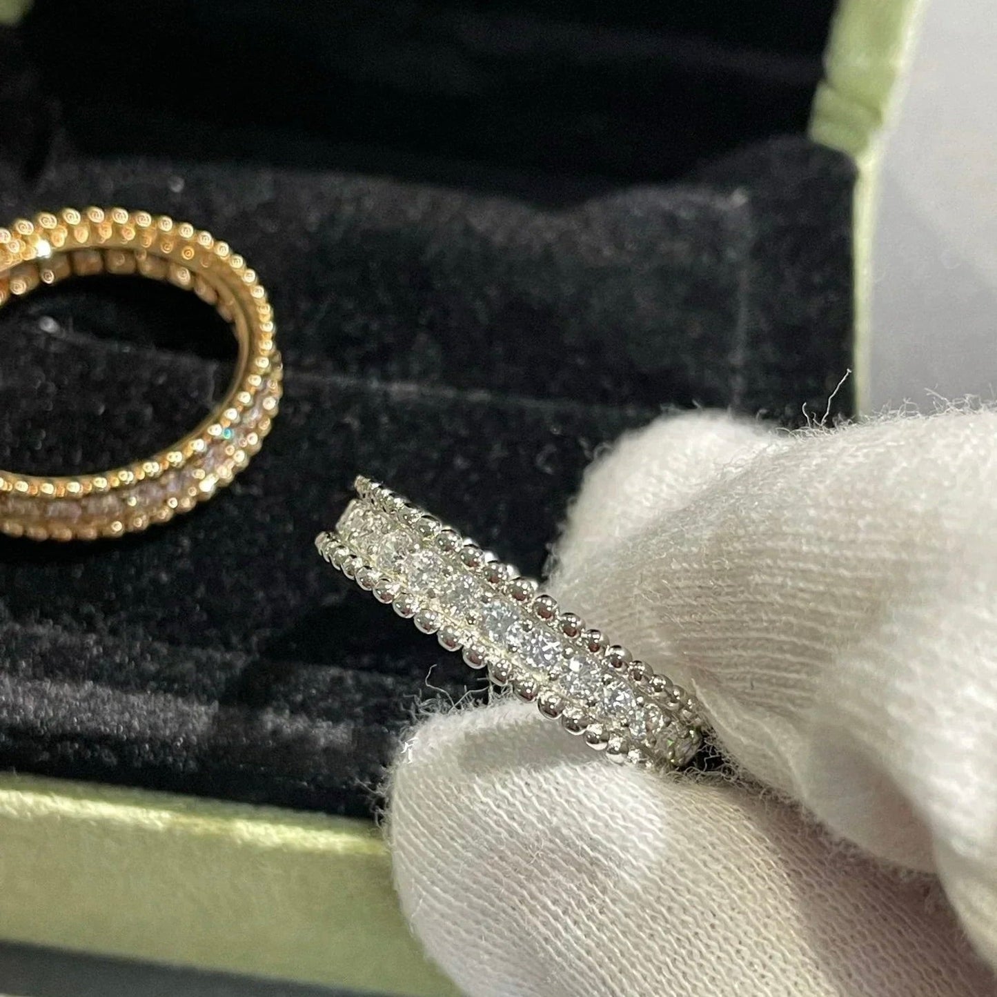 [LUXORA]PERLEE DIAMOND ROSE GOLD RING