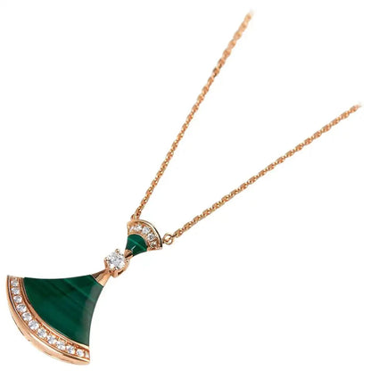 [LUXORA]DREAM NECKLACE MALACHITE DIAMOND