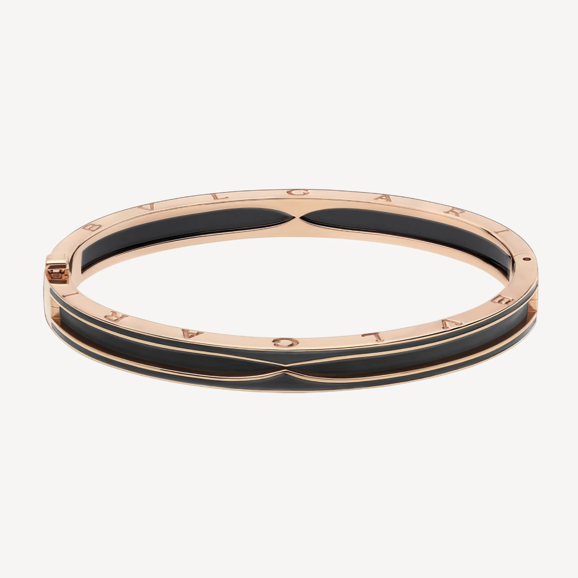 [LUXORA]ZERO 1 PINK GOLD WITH MATTE BLACK CERAMIC BRACELET