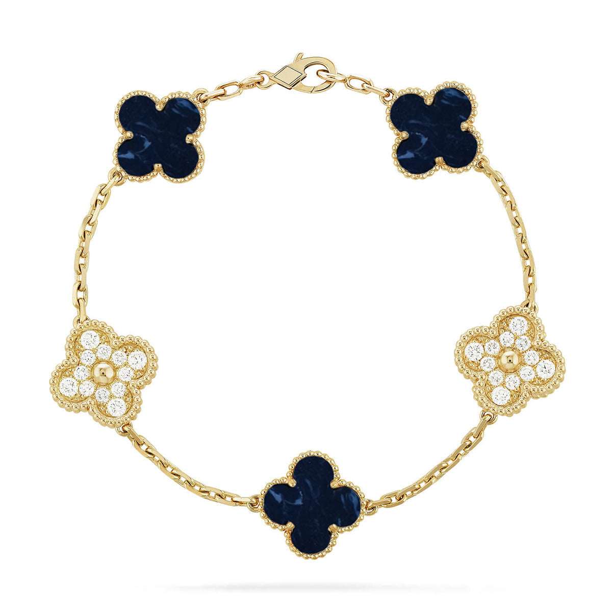 [LUXORA]CLOVER 5 MOTIF PIETERSITE BRACELET COLLECTION