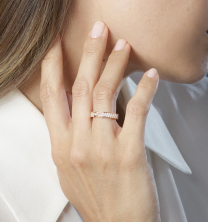 [LUXORA]ALLIANCE LIENS VIDENCE PAVED DIAMOND 4MM RING