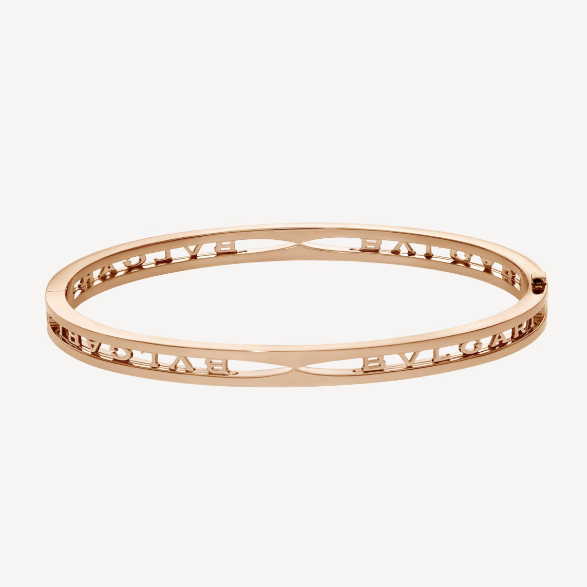 [LUXORA]ZERO 1 SPIRAL LOGO PINK GOLD BRACELET