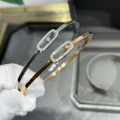 [LUXORA]Move Uno pavé flex bangle medium