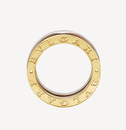 [LUXORA]ZERO 1 THREE-BAND ROSE WHITE AND YELLOW RING
