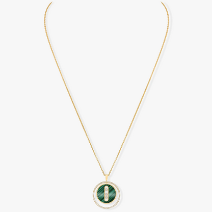 [LUXORA]Demo MOVE 3 DIAMOND MALACHITE GOLD DIAMOND NECKLACE
