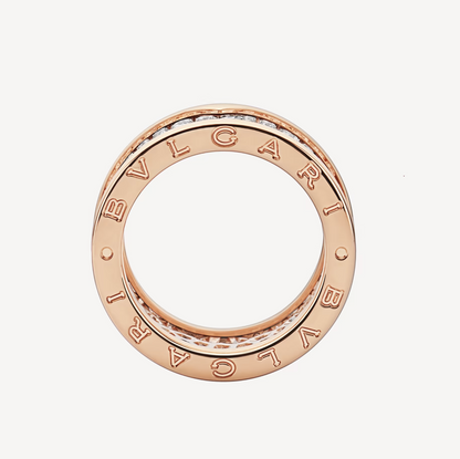 [LUXORA]ZERO 1 WITH PAVED DIAMONDS ON THE SPIRAL RING