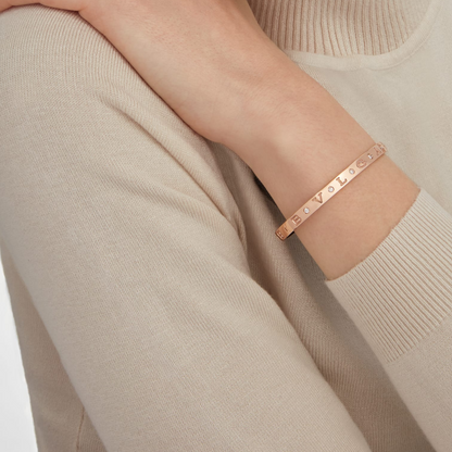 [LUXORA]ZERO 1 PINK GOLD 12 DIAMONDS BRACELET
