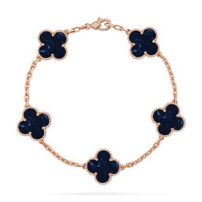 [LUXORA]CLOVER 5 MOTIF PIETERSITE BRACELET COLLECTION