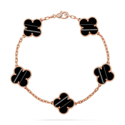 [LUXORA] CLOVER 5 MOTIF PULSAR STONE BRACELET COLLECTION