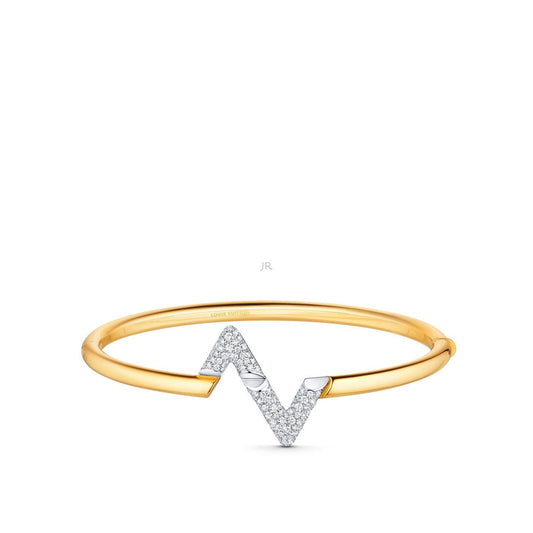 [LUXORA]VOLTE UPSITE DOWN GOLD DIAMOND BRACELET
