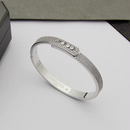 [LUXORA]Move Noa Full Pavé Diamond Bangle Bracelet
