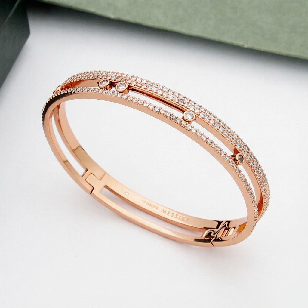 [LUXORA]Move Romane pavé bangle