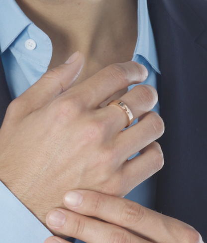 [LUXORA]ALLIANCE LIENS VIDENCE DIAMOND 4MM RING