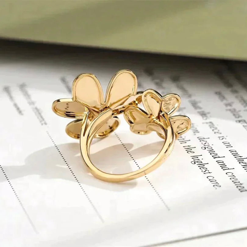[LUXORA]CLOVER COMOS GOLD DIAMOND RING