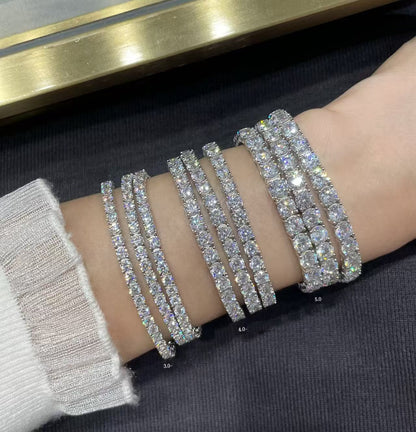 [LUXORA jewelrys]TENNIS BRACELET WITH FULL DIAMOND SETTING