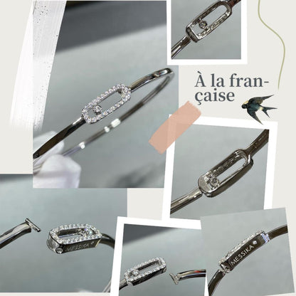 [LUXORA]Move Uno pavé flex bangle medium