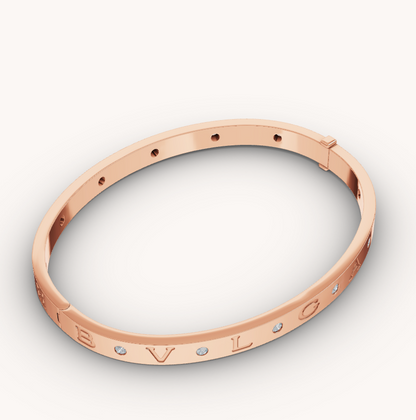 [LUXORA]ZERO 1 PINK GOLD 12 DIAMONDS BRACELET
