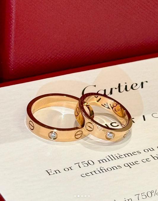 [LUXORA]LOVE RING 4MM 1 DIAMOND