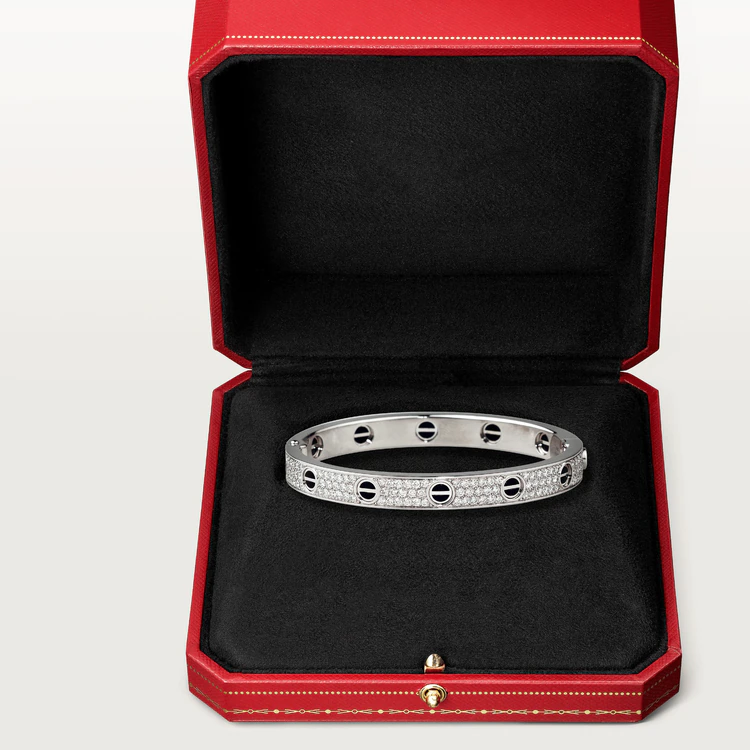 [LUXORA]LOVE BRACELET 6.1MM DIAMOND-PAVED CERAMIC