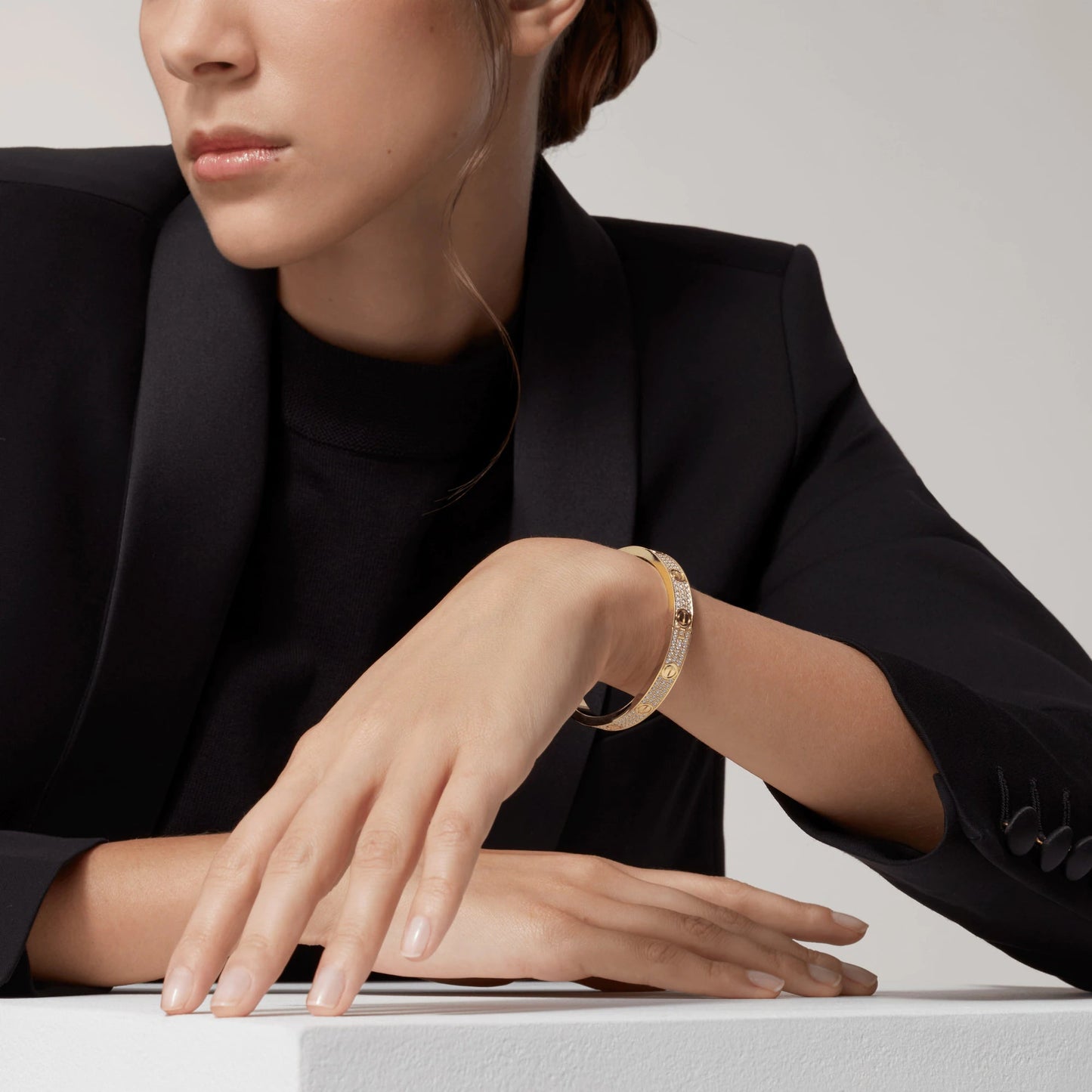 [LUXORA]LOVE BRACELET 6.1MM DIAMOND-PAVED