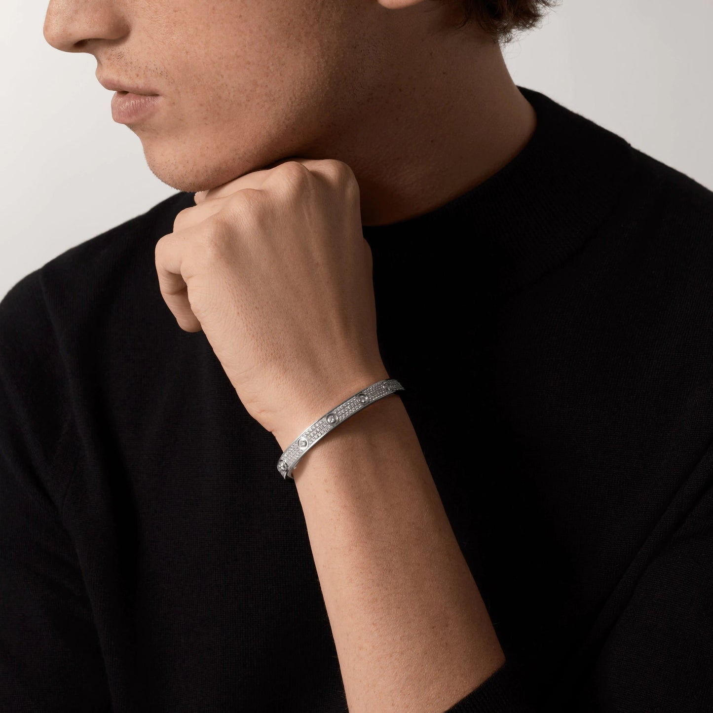 [LUXORA]LOVE BRACELET 6.1MM DIAMOND-PAVED 10 BIG DIAMONDS