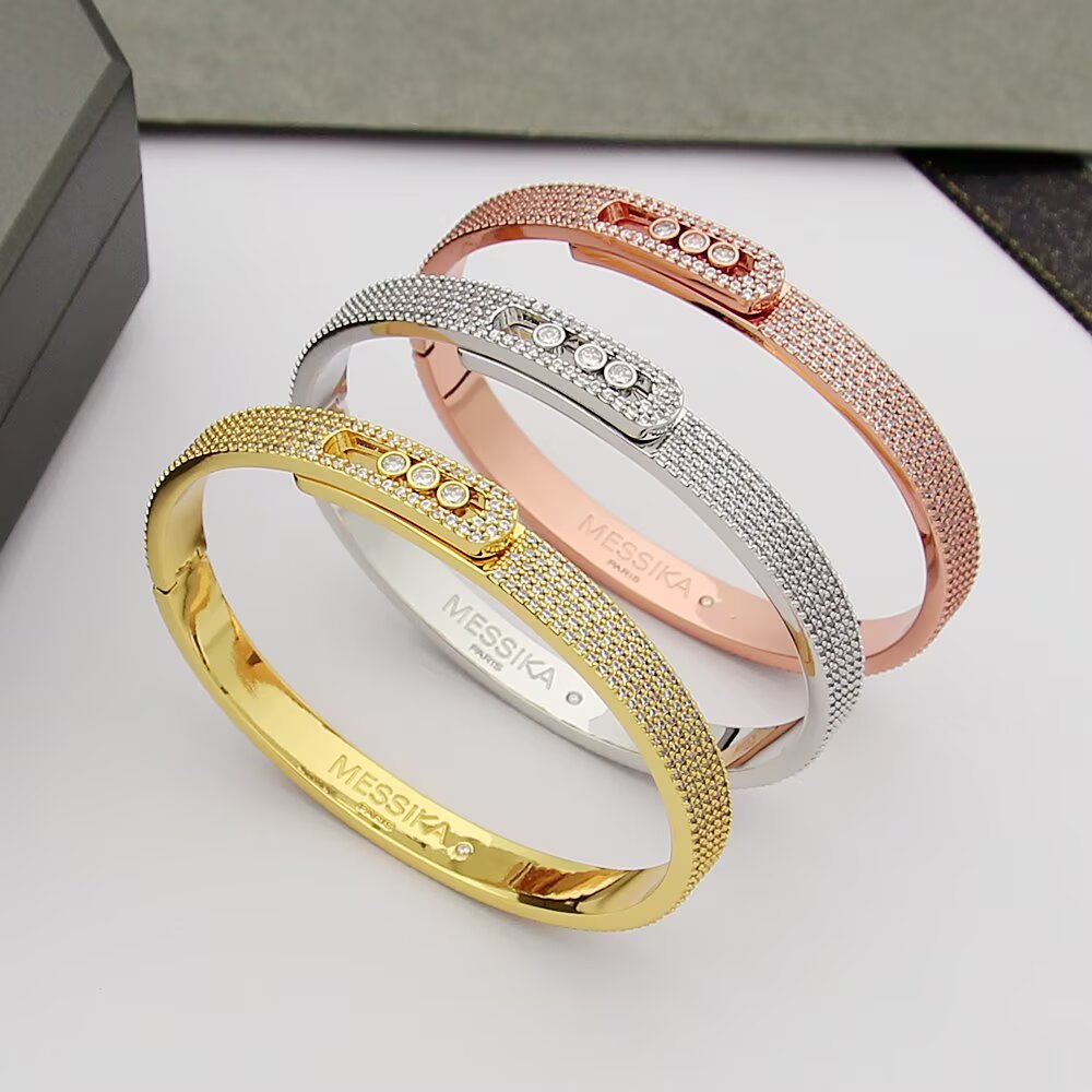 [LUXORA]Move Noa Full Pavé Diamond Bangle Bracelet
