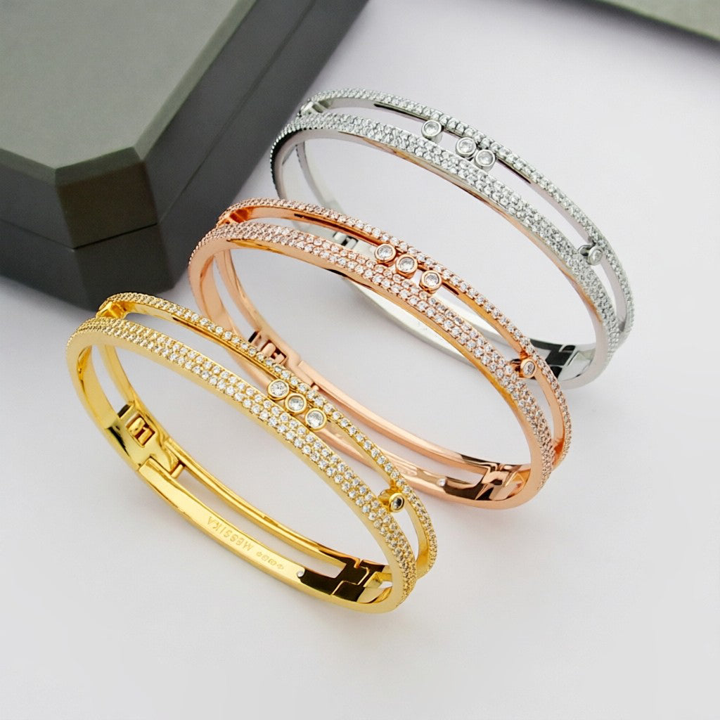 [LUXORA]Move Romane pavé bangle