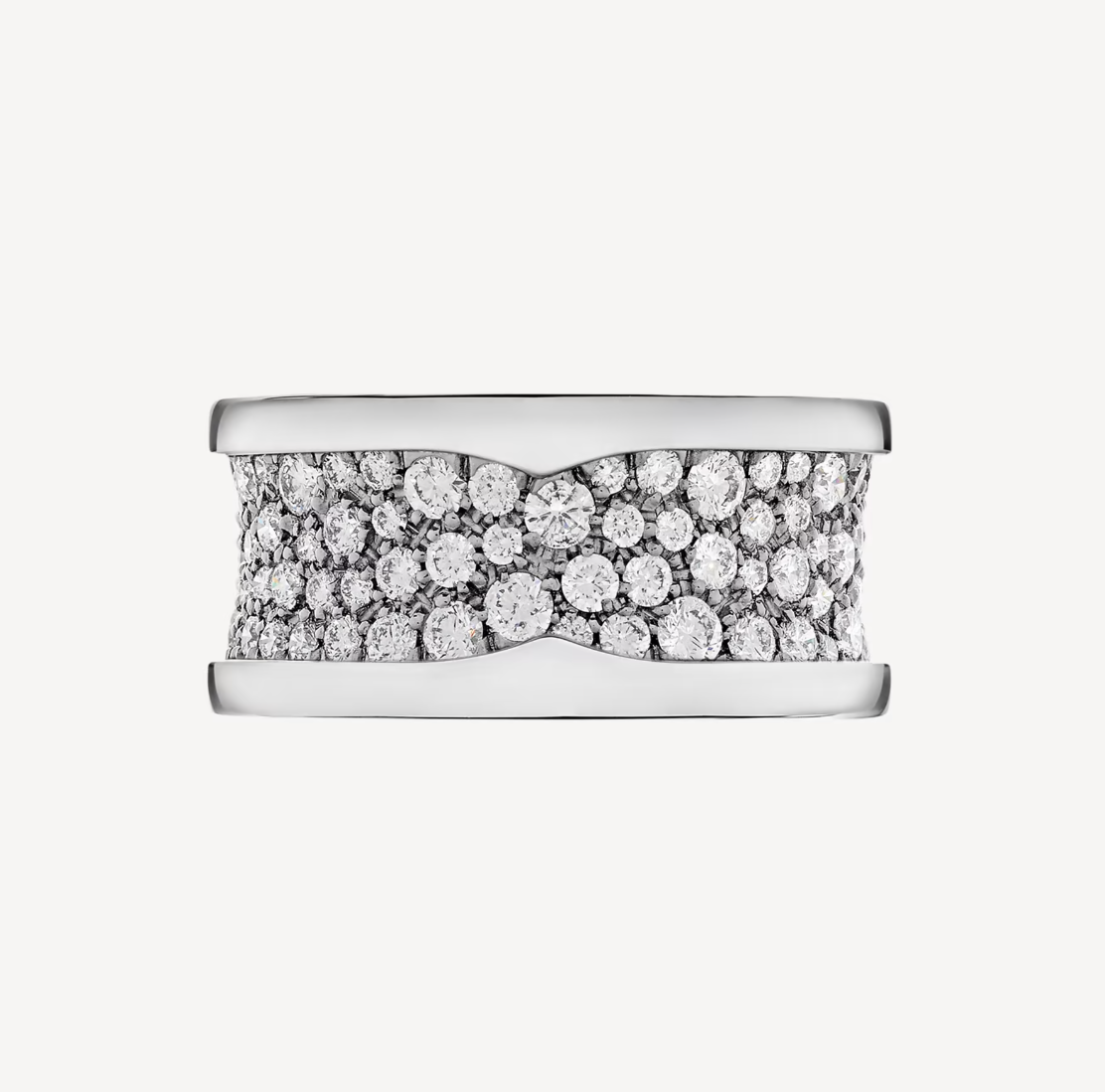 [LUXORA]ZERO 1 WITH PAVED DIAMONDS ON THE SPIRAL RING