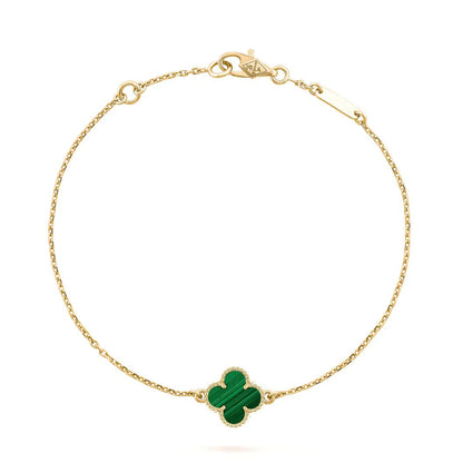 [LUXORA]CLOVER BRACELET MALACHITE 1 MOTIF