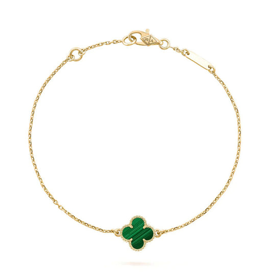 [LUXORA]CLOVER BRACELET MALACHITE 1 MOTIF