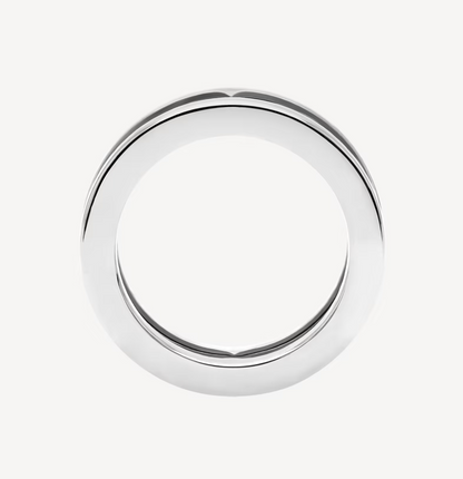 [LUXORA]ZERO 1 ONE-BAND WITH OPENWORK LOGO SPIRAL RING
