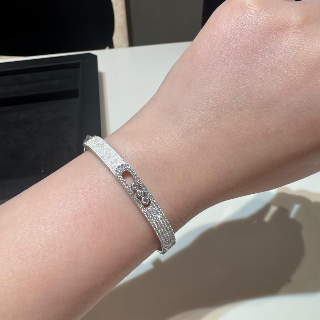 [LUXORA]Move Noa Ciselé half pavé bangle