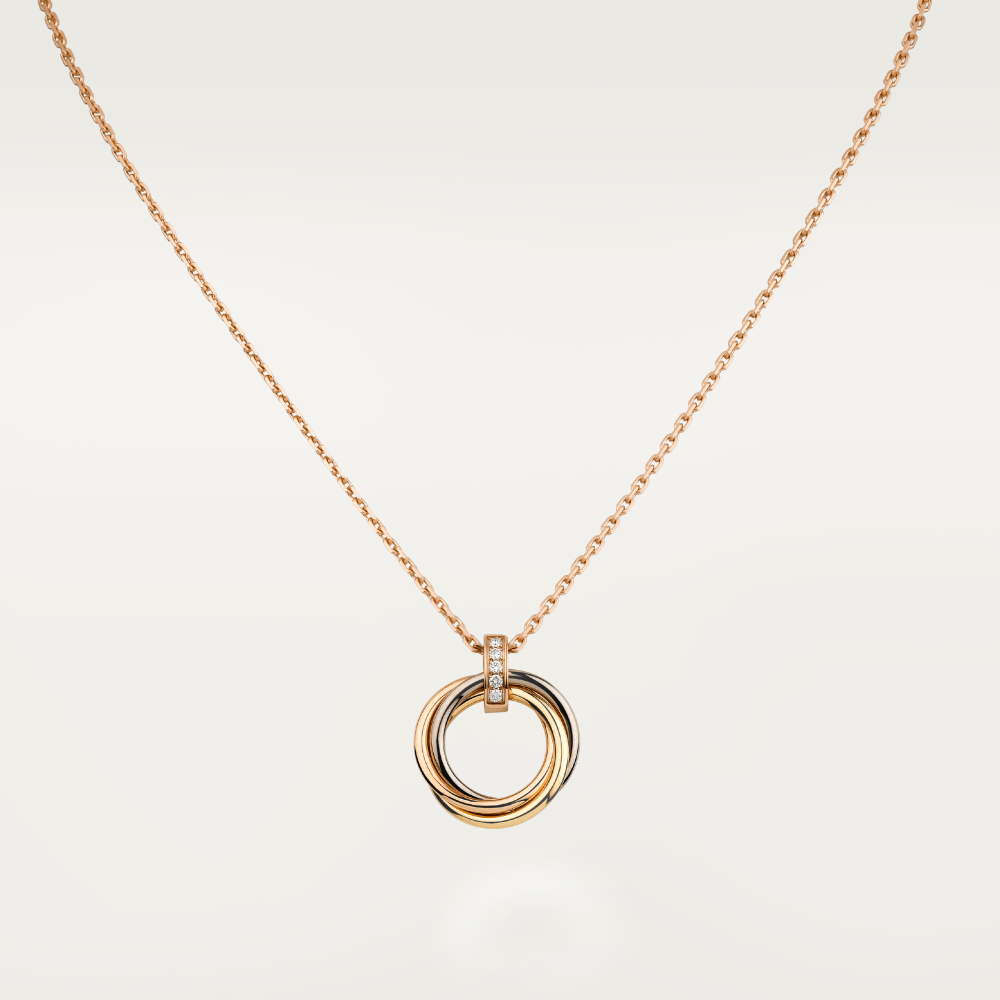 [LUXORA]TRINITY NECKLACE GOLD  DIAMONDS