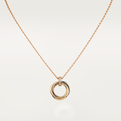 [LUXORA]TRINITY NECKLACE GOLD  DIAMONDS