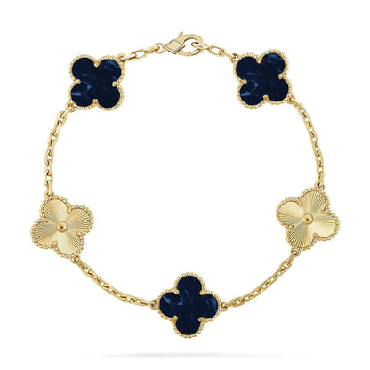 [LUXORA]CLOVER 5 MOTIF PIETERSITE BRACELET COLLECTION