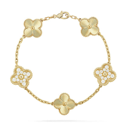[LUXORA] CLOVER 5 MOTIF LASER BRACELET COLLECTION