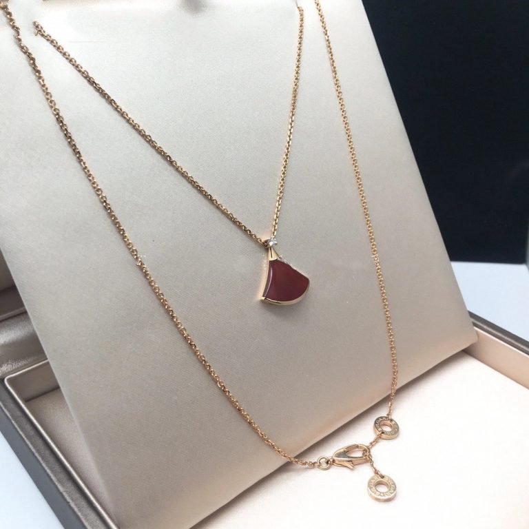 [LUXORA]DREAM NECKLACE CARNELIAN 1 DIAMOND