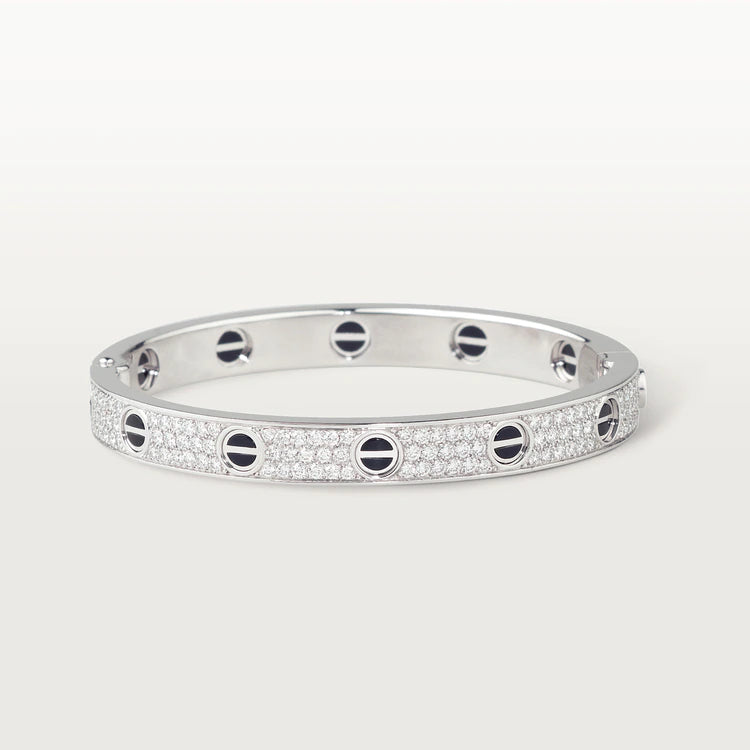 [LUXORA]LOVE BRACELET 6.1MM DIAMOND-PAVED CERAMIC