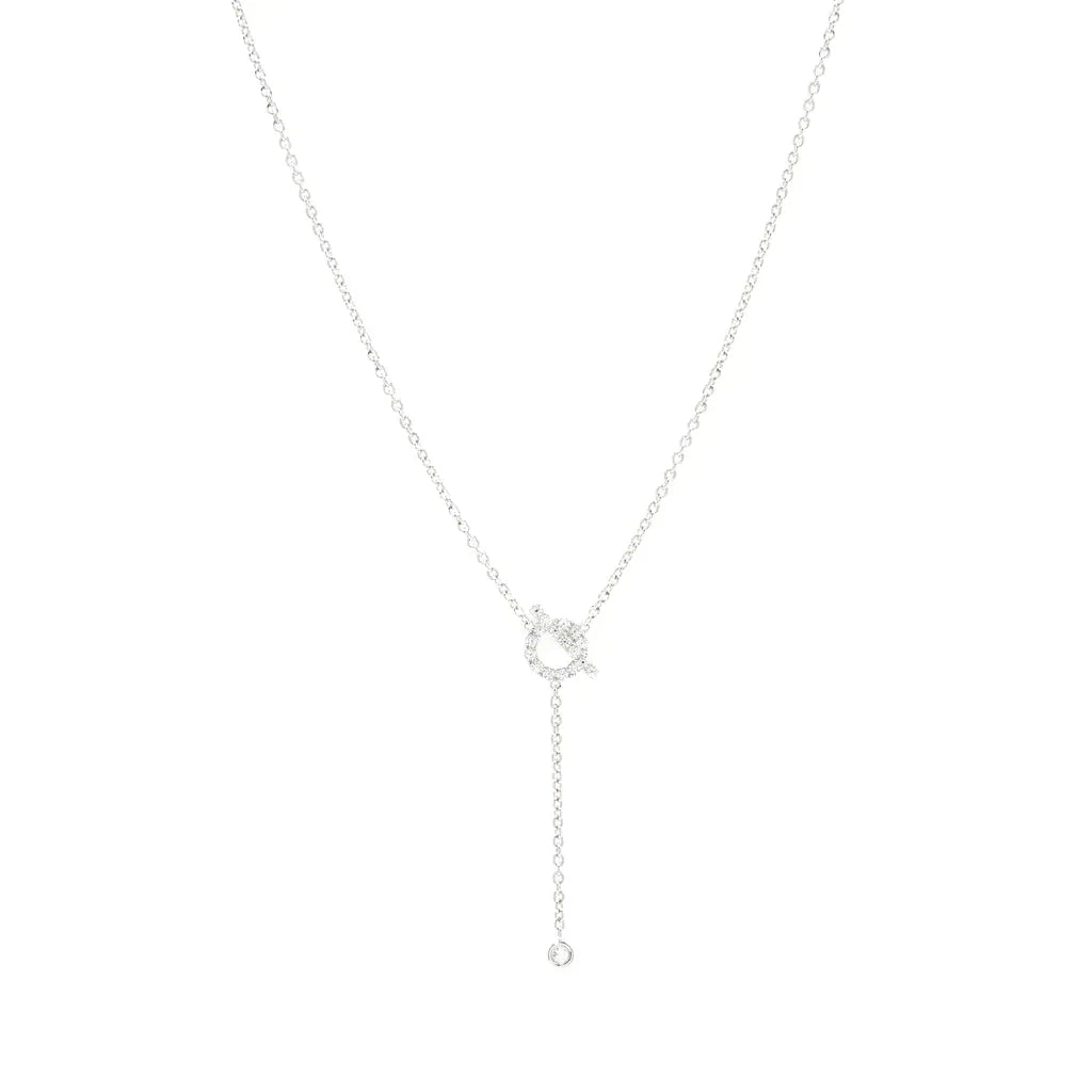 [LUXORA]FINESSE SILVER DIAMOND NECKLACE