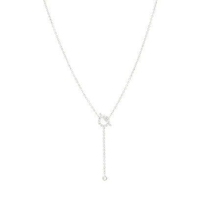 [LUXORA]FINESSE SILVER DIAMOND NECKLACE