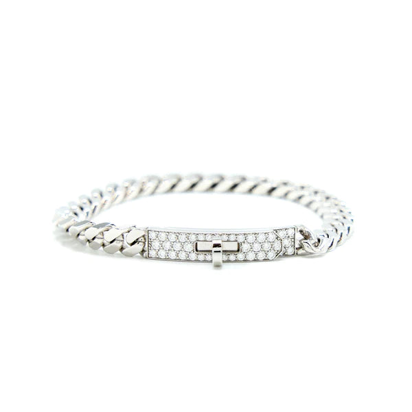 [LUXORA]KELLY CHAIN SILVER DIAMOND BRACELET