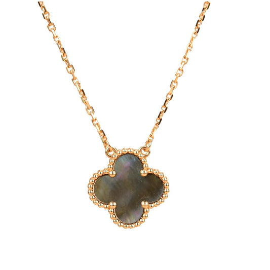 [LUXORA]CLOVER 15MM  GRAY MOTHER OF PEARL NECKLACE