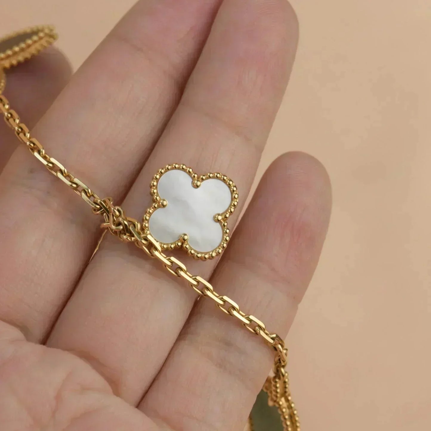 [LUXORA]LUCKY SPRING 5 MOTIF GOLD BRACELET