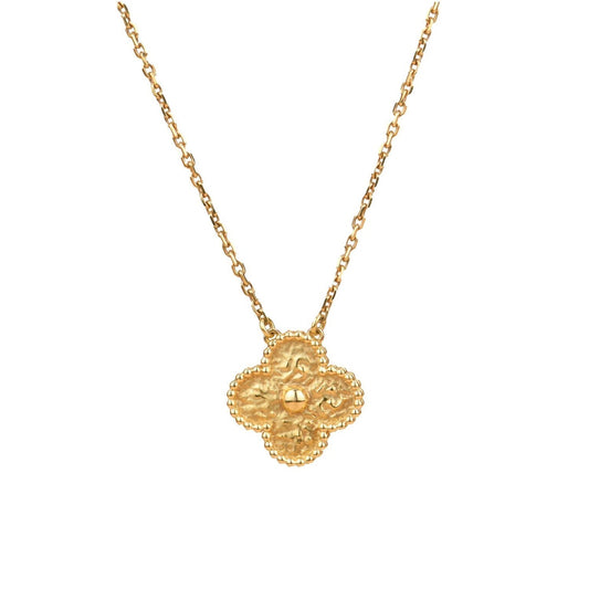 [LUXORA]CLOVER 15MM  BRONZING NECKLACE