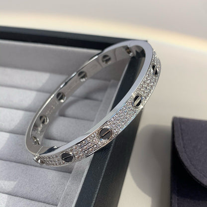 [LUXORA]LOVE BRACELET 6.1MM DIAMOND-PAVED CERAMIC