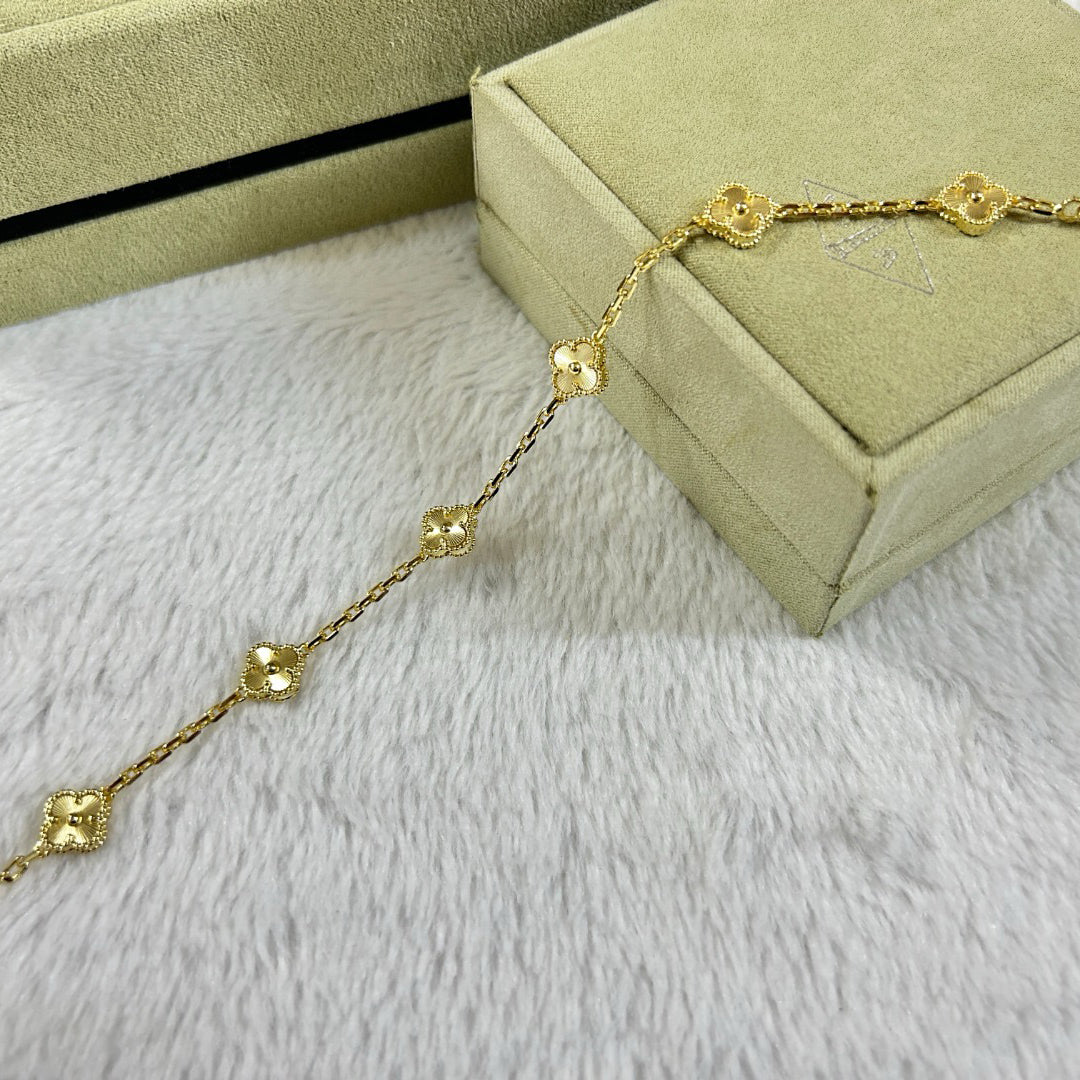 [LUXORA]CLOVER 6 MOTIF DIAMOND BRACELET